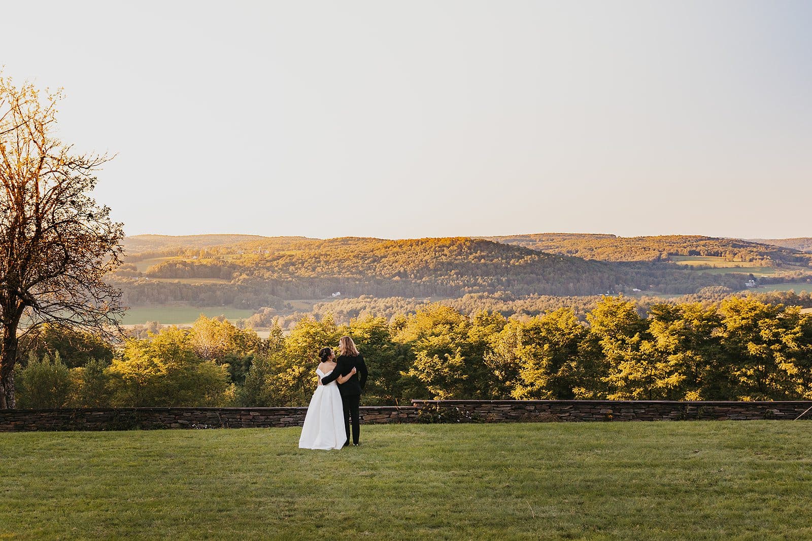 Elegant outdoor wedding setting